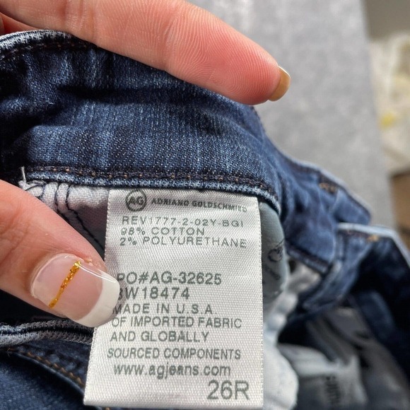 Adriano Goldschmied Jeans The Legging Ankle Super Skinny Women's 26R Blue - Picture 8 of 10